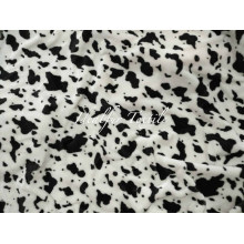 Cow Printed Polyester Plush Fur